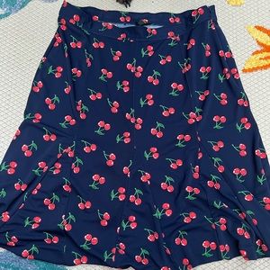 Talbots Cherry MIDI Skirt